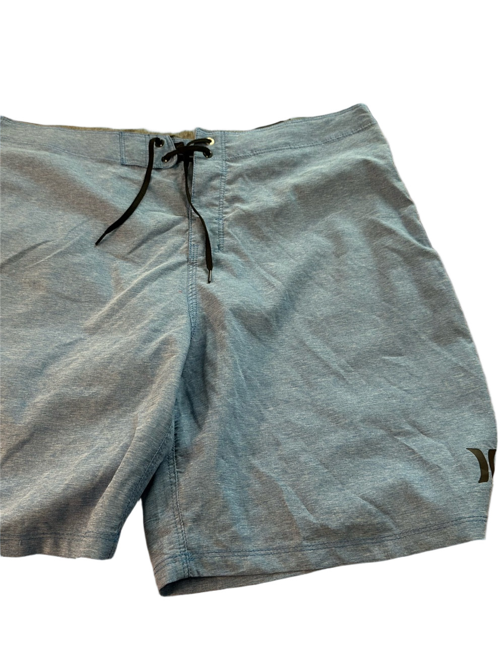 Hurley Light Blue Men's Swim Hybrids with Black Drawstring